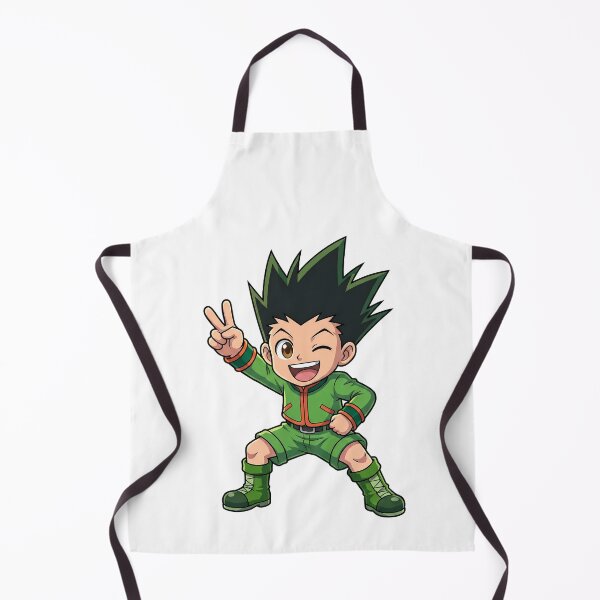 Item preview, Chibi Anime Fighter Orange Flame Fist - Green Combat Uniform designed and sold by lamiarte.