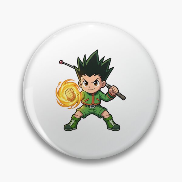 Item preview, Chibi Anime Fighter Orange Flame Fist - Green Combat Uniform designed and sold by lamiarte.