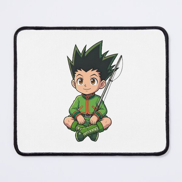 Item preview, Chibi Anime Fighter Orange Flame Fist - Green Combat Uniform designed and sold by lamiarte.