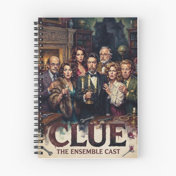 Item preview, Clue Retro Mystery Comedy Movie Tribute Art Poster designed and sold by Art's Diner.