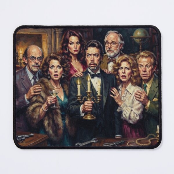 Item preview, Clue Retro Mystery Comedy Movie Tribute Art Poster designed and sold by Art's Diner.