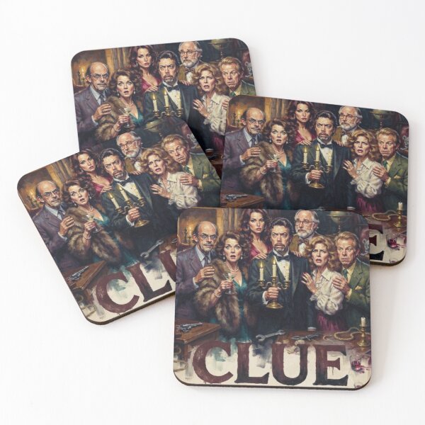 Item preview, Clue Retro Mystery Comedy Movie Tribute Art Poster designed and sold by Art's Diner.