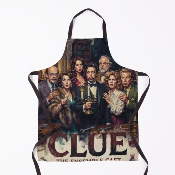Item preview, Clue Retro Mystery Comedy Movie Tribute Art Poster designed and sold by Art's Diner.
