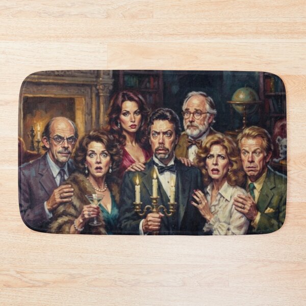 Item preview, Clue Retro Mystery Comedy Movie Tribute Art Poster designed and sold by Art's Diner.