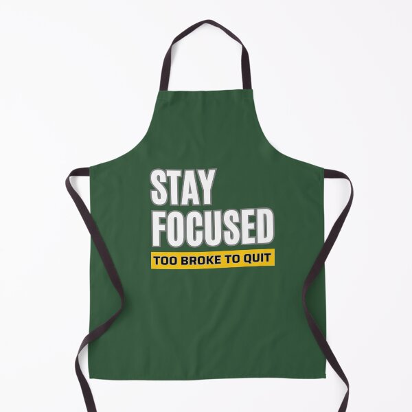 Item preview, "Stay Focused Too Broke to Quit" Motivational Quote Design – Hustle Mindset Typography Graphic designed and sold by OmCollections.