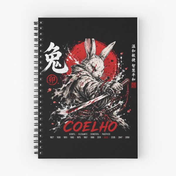 Item preview, Chinese Zodiac Rabbit Samurai Warrior | Japanese Ink Streetwear designed and sold by kzadoxico.