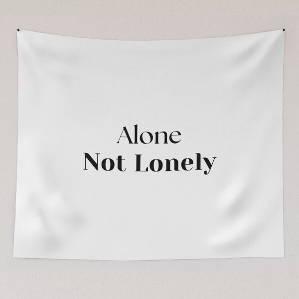 Item preview, Alone Not Lonely Minimalist Quiet Introvert Power Quote designed and sold by FarazDesign110.