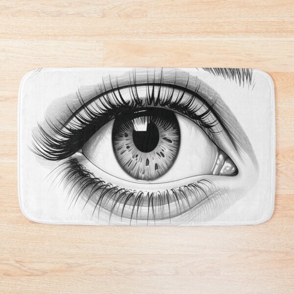 Item preview, Female eye with eyebrows as a pencil drawing designed and sold by LiskoDesign.