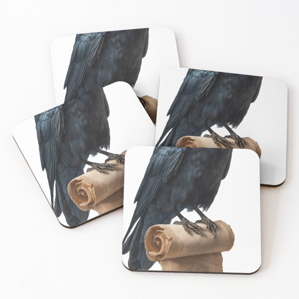 Item preview, Raven with Ancient Scroll designed and sold by IllumeInk.