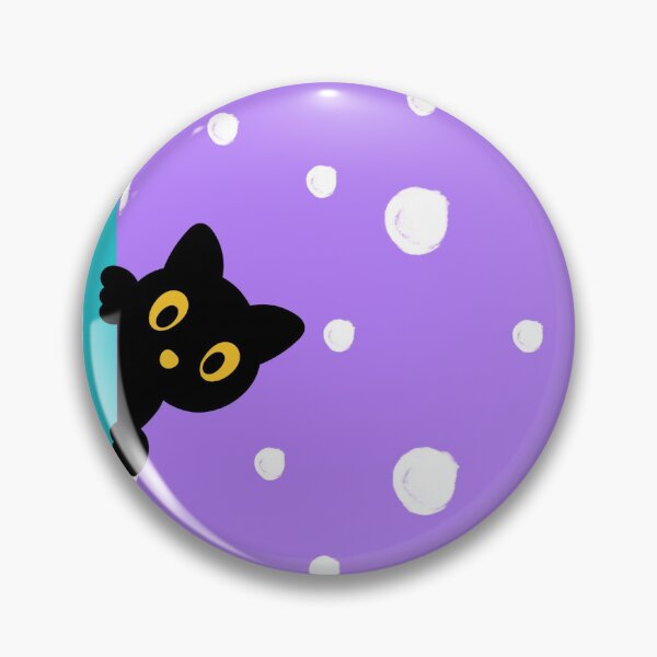 Item preview, Black Kitty and Polka Dots designed and sold by EllieHeartCo.