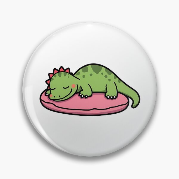 Item preview, Chubby Sleeping Dinosaur Cozy Bedtime Aesthetic  designed and sold by RareVisuals.