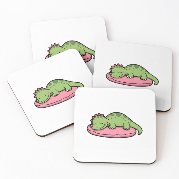 Item preview, Chubby Sleeping Dinosaur Cozy Bedtime Aesthetic  designed and sold by RareVisuals.