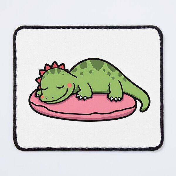 Item preview, Chubby Sleeping Dinosaur Cozy Bedtime Aesthetic designed and sold by RareVisuals.
