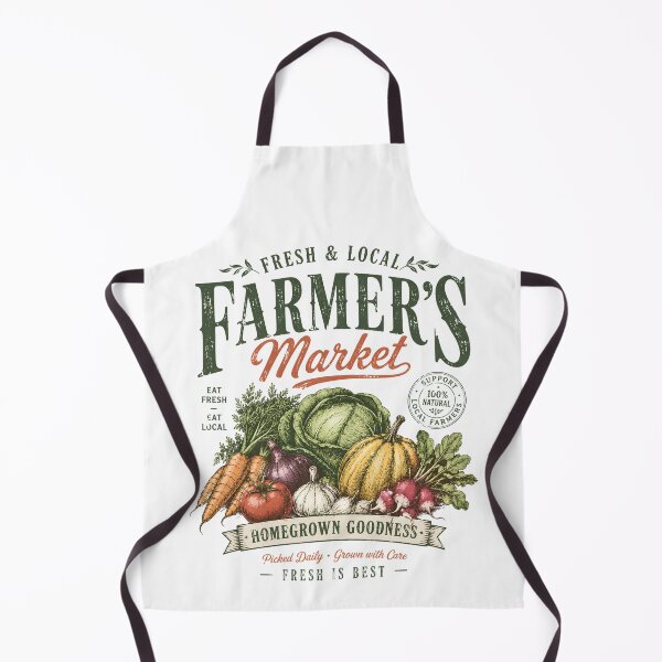 Item preview, Vintage Farmers Market Fresh & Local Vegetables Garden Harvest Farmhouse designed and sold by Sixtinebzh.