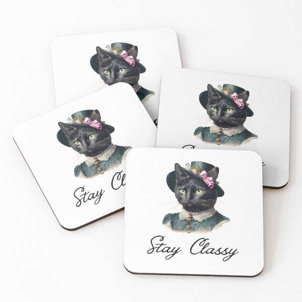 Item preview, Stay Classy Vintage Cat – Elegant Retro Kitty in Classic Outfit designed and sold by EVESTUDIOART.