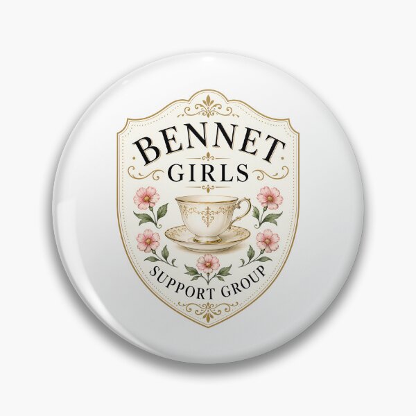 Item preview, Bennet Girls Support Group Pride and Prejudice Floral Emblem designed and sold by Fenay Designs.