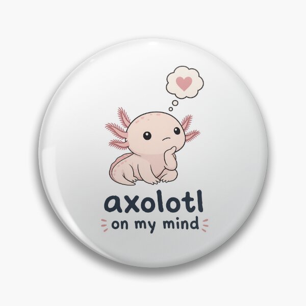Item preview, Cute Axolotl Thinking About Love designed and sold by RGShirtWorks.