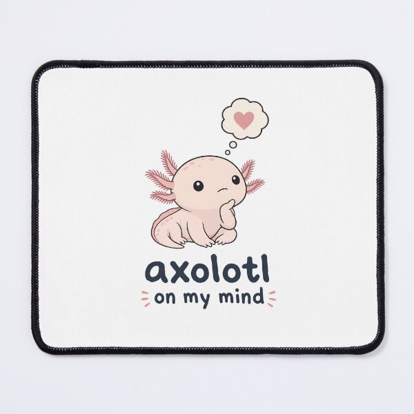 Item preview, Cute Axolotl Thinking About Love designed and sold by RGShirtWorks.