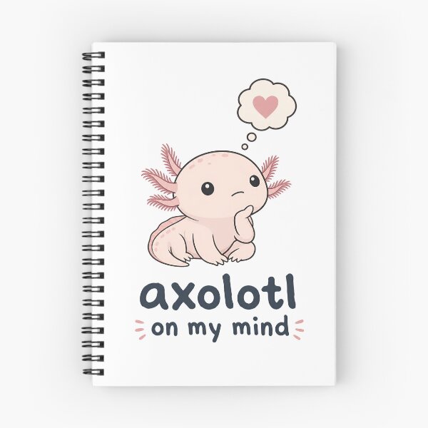 Item preview, Cute Axolotl Thinking About Love designed and sold by RGShirtWorks.