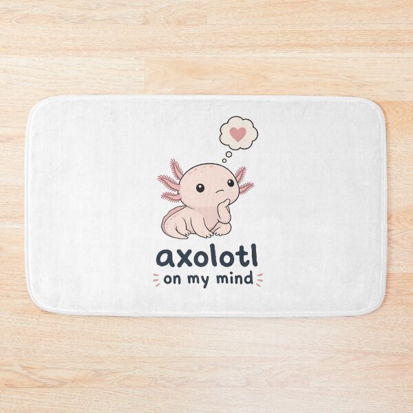 Item preview, Cute Axolotl Thinking About Love designed and sold by RGShirtWorks.