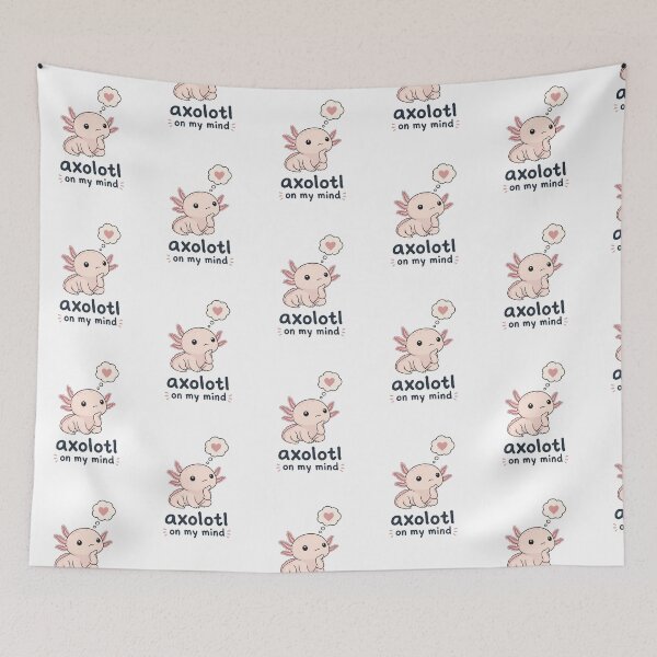 Item preview, Cute Axolotl Thinking About Love designed and sold by RGShirtWorks.