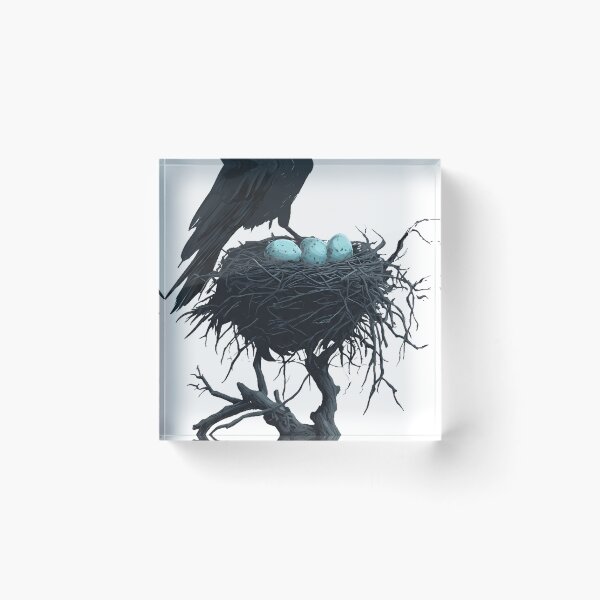 Item preview, Crow Nest with Full Moon designed and sold by IllumeInk.