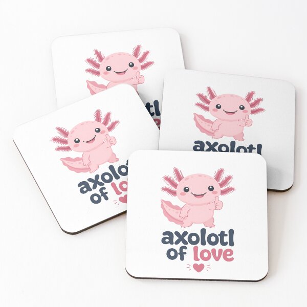 Item preview, Cute Axolotl Giving Thumbs Up with "Axolotl of Love" Text designed and sold by ML-Media.