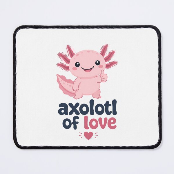 Item preview, Cute Axolotl Giving Thumbs Up with "Axolotl of Love" Text designed and sold by RGShirtWorks.