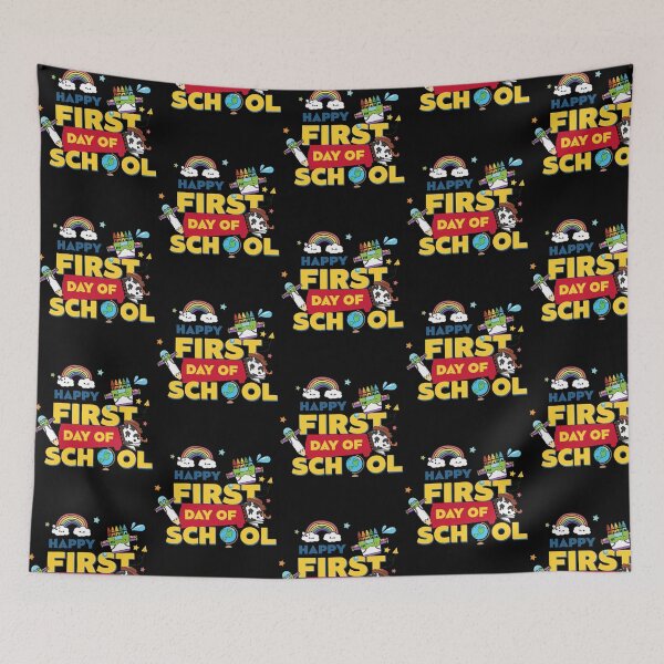 Item preview, Happy First Day Of School Cute School Supplies Back To School designed and sold by nojany.