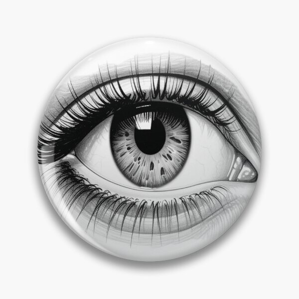 Item preview, Female eye as a pencil drawing designed and sold by LiskoDesign.