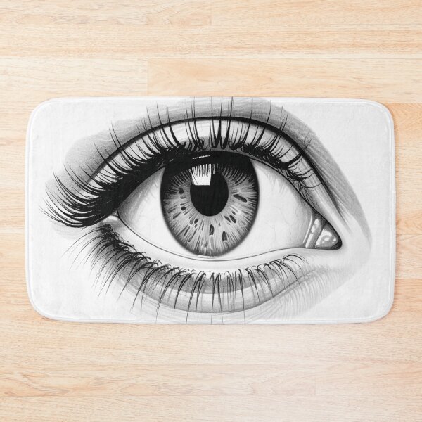 Item preview, Female eye as a pencil drawing designed and sold by LiskoDesign.
