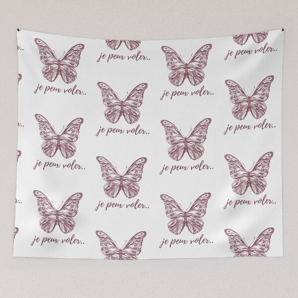 Item preview, Puedo volar - regalos populares del tema de los amantes de las citas en francés (en blanco) designed and sold by RebelliousRosee.