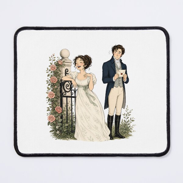 Item preview, Pride and Prejudice Mr Darcy and Elizabeth Bennet Anime Art designed and sold by Fenay Designs.