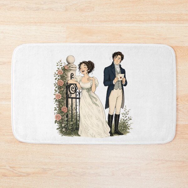 Item preview, Pride and Prejudice Mr Darcy and Elizabeth Bennet Anime Art designed and sold by Fenay Designs.