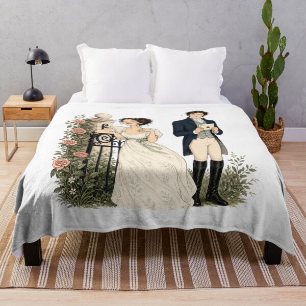 Item preview, Pride and Prejudice Mr Darcy and Elizabeth Bennet Anime Art designed and sold by Fenay Designs.