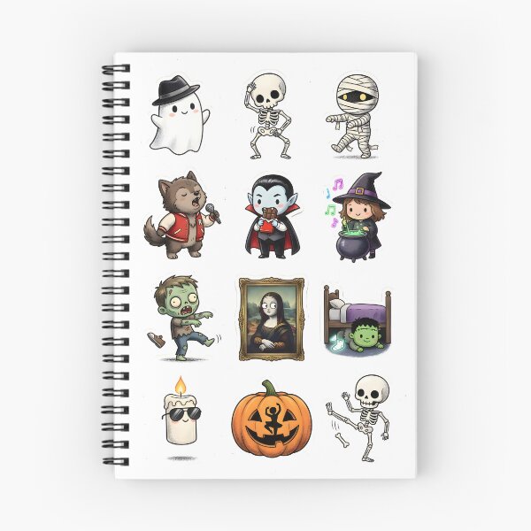 Item preview, The Spooky Comedy Monster Mash - StickerPack designed and sold by Dhenin Studio.