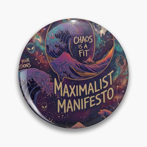Item preview, Maximalist Manifesto Cosmic Tee – "Chaos Is A Fit" Oversized Streetwear Graphic designed and sold by Ranchain.