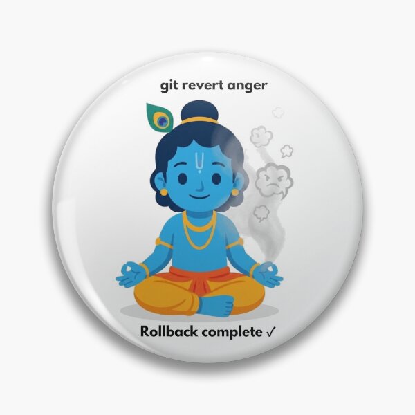 Item preview, git revert anger | Git Developer Sticker | Tech Humor designed and sold by BhaktiByte.