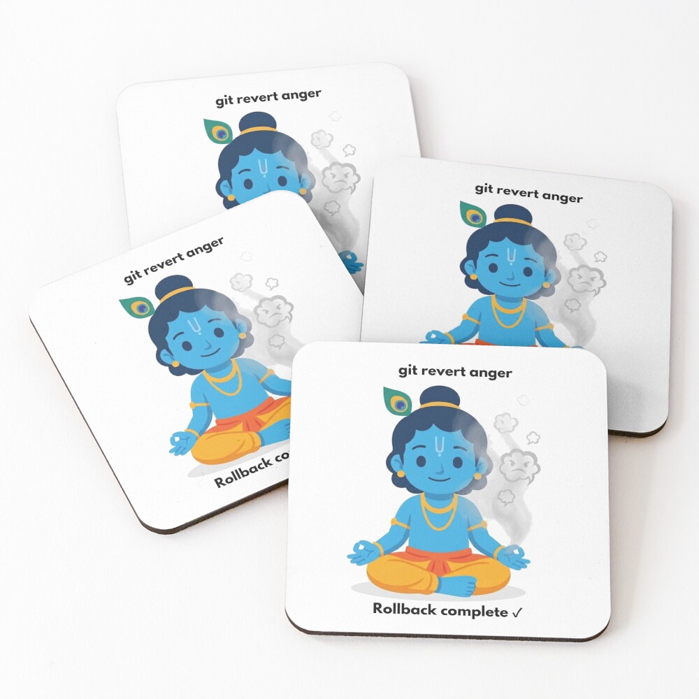 Item preview, Coasters (Set of 4) designed and sold by BhaktiByte.