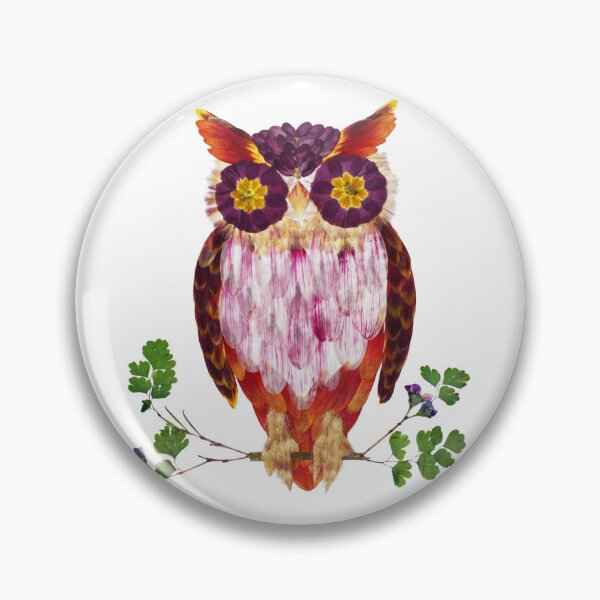 Item preview, Botanical Owl Floral Design designed and sold by JingsFlowerArt.