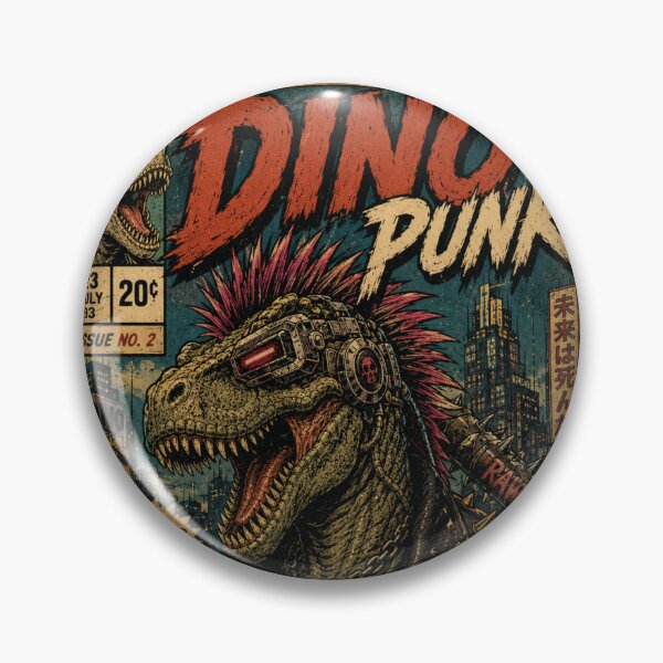 Item preview, Dino Punk - Vintage Comic Book Cover designed and sold by Pik26shop.