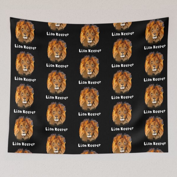 Item preview, L is for Lion Keeper,Lion Keeper Design – Dedicated Big Cat Care and Wildlife Keeper Artwork designed and sold by PrettylittlepastelUk.