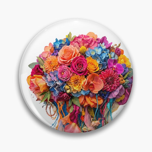Item preview, Colorful Melting Jelly Fish Bouquet Floral Splash Art designed and sold by Aureva Arts Shop.