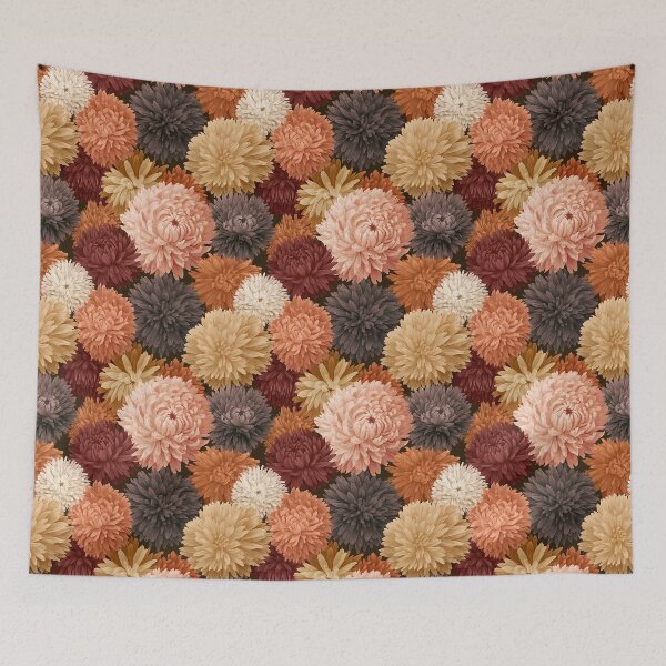 Item preview, Artistic Chrysanthemum Flower - Tropical Flower Pattern  - Retirement Gifts For Grandma designed and sold by RoyalStarsPatts.