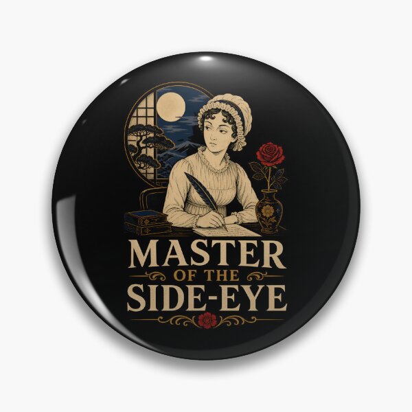 Item preview, Master Of The Side Eye Jane Austen Pride and Prejudice Vintage Art designed and sold by Fenay Designs.