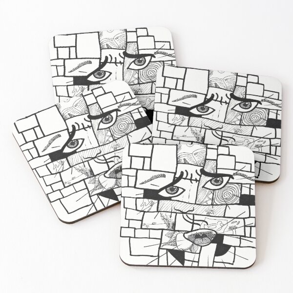 Item preview, Mind Chaos Clean Black White Marker Drawing  designed and sold by BOKEbyTC.