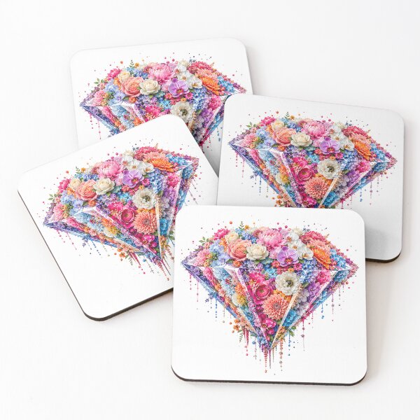 Item preview, Diamond Floral Bouquet Colorful Flower Gem Art designed and sold by Aureva Arts Shop.