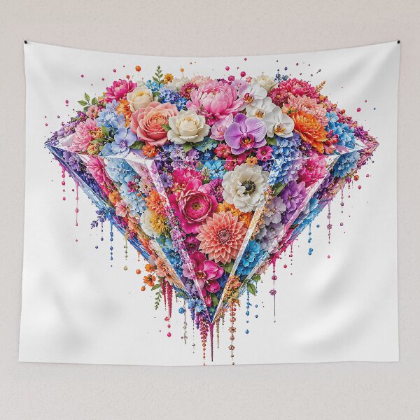 Item preview, Diamond Floral Bouquet Colorful Flower Gem Art designed and sold by Aureva Arts Shop.