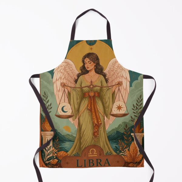 Item preview, Libra Zodiac Sign Angel Art Print | Vintage Celestial Libra Astrology Illustration | Boho Tarot Wall Art | Horoscope Goddess | Libra Birthday Gift | Moon Stars Aesthetic designed and sold by RSDigitalPrintDesign.