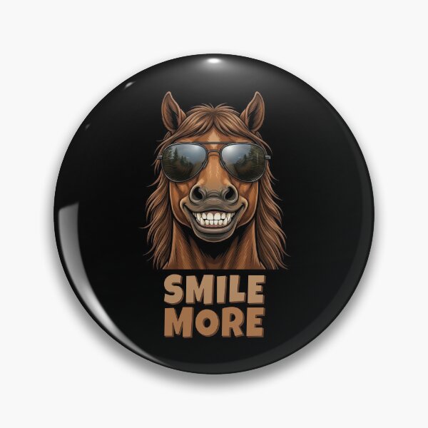 Item preview, Smile More Funny Horse Sunglasses Retro Graphic designed and sold by DigitalArtx-com.